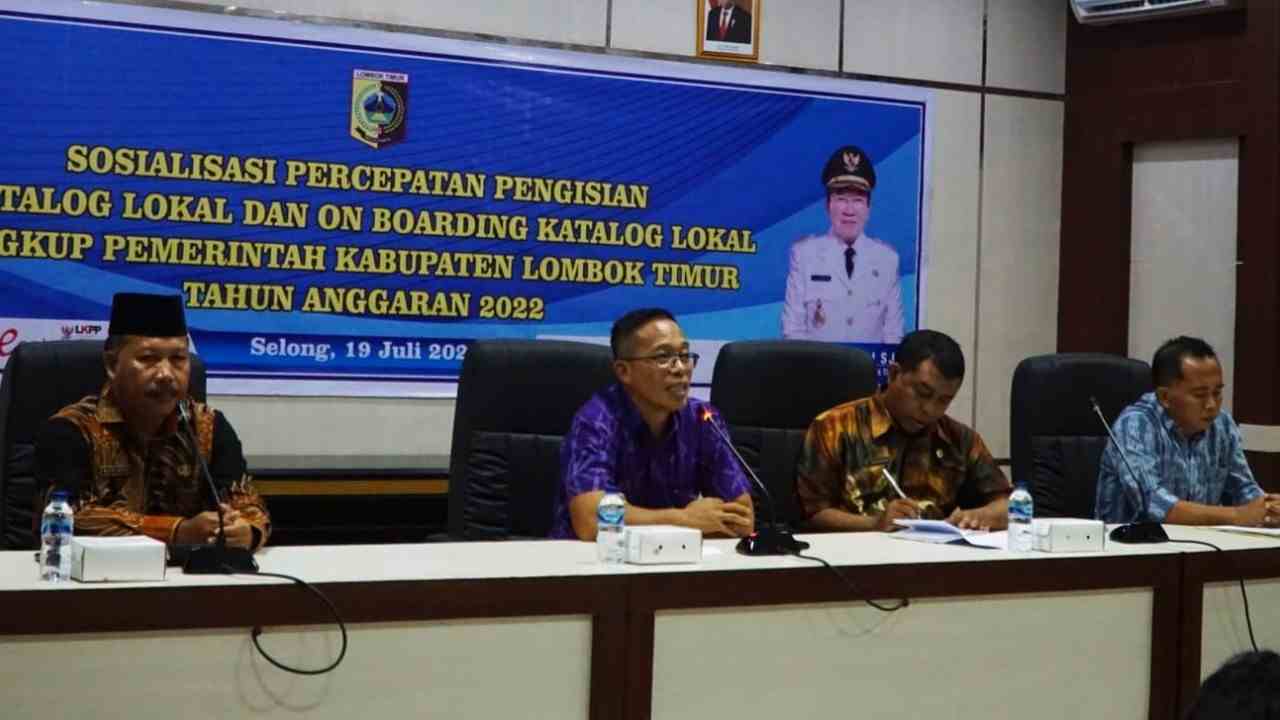 Drs. HM Juaini Taofik, MAP Belanja Modal E-Katalog Pemda Lotim Sudah Mencapai 100 Persen