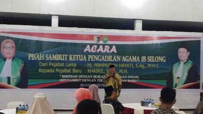 Hadiri Acara Pisah Sambut Ketua PA 1B Selong, Bupati Sukiman Sampaikan Kesan dan Pesan
