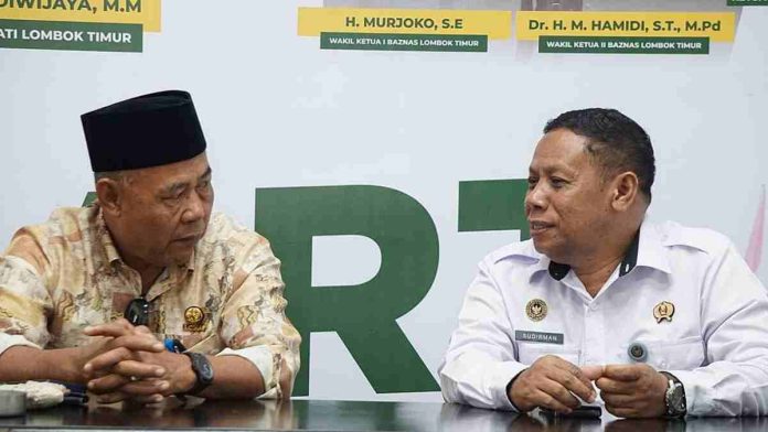 Pertemuan Ketua BAZNAS Lombok Timur dan Kepala Lapas Kelas IIB Selong membahas kolaborasi pengadaan baju koko santri lapas.