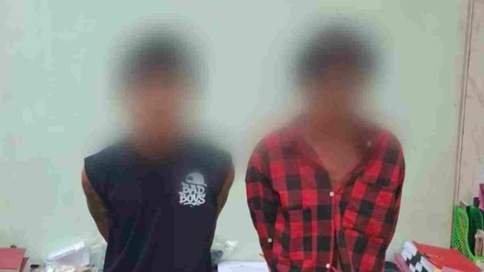 Dua tersangka kasus penyalahgunaan narkotika jenis shabu diamankan oleh Satresnarkoba Polresta Mataram.