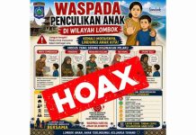 Flyer Penculikan Anak di Lombok Hoaks, Pemprov NTB Minta Warga Tetap Tenang