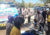 HUT ke-81 RI, Polres Lombok Timur Gelontorkan Air Bersih untuk Warga Kekeringan di Sekaroh