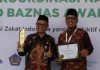 Gubernur NTB Lalu Muhamad Iqbal Raih Penghargaan Pendukung Zakat Terbaik di BAZNAS Awards 2026